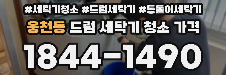 웅천동 드럼 세탁기 청소 가격