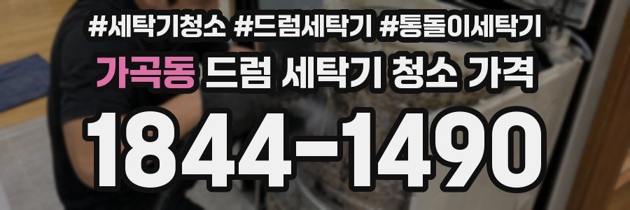 가곡동 드럼 세탁기 청소 가격
