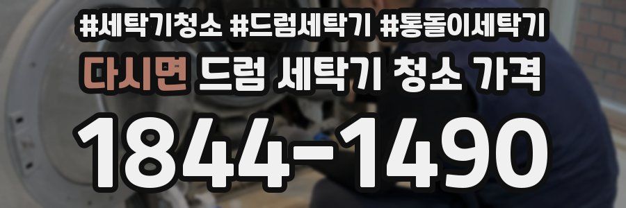 다시면 드럼 세탁기 청소 가격