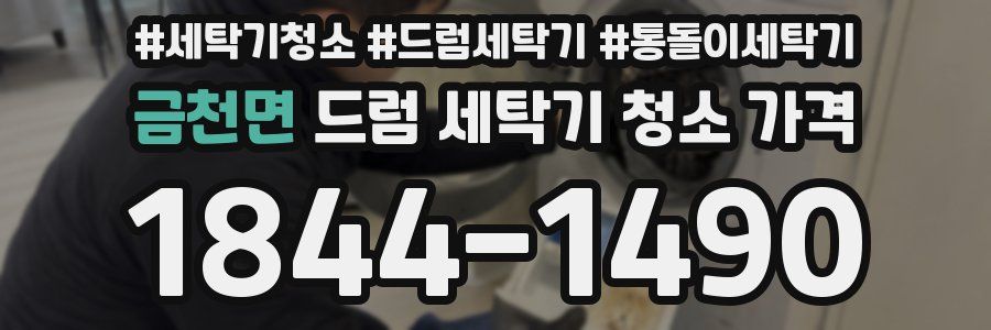 금천면 드럼 세탁기 청소 가격