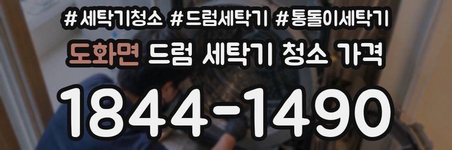 도화면 드럼 세탁기 청소 가격
