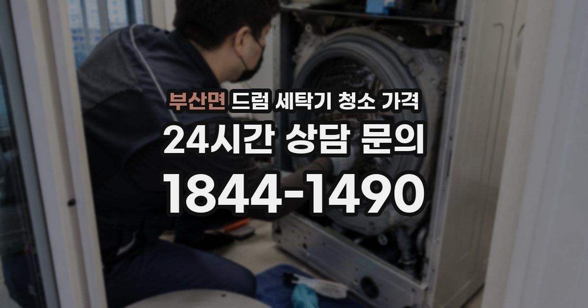 부산면 드럼 세탁기 청소 가격