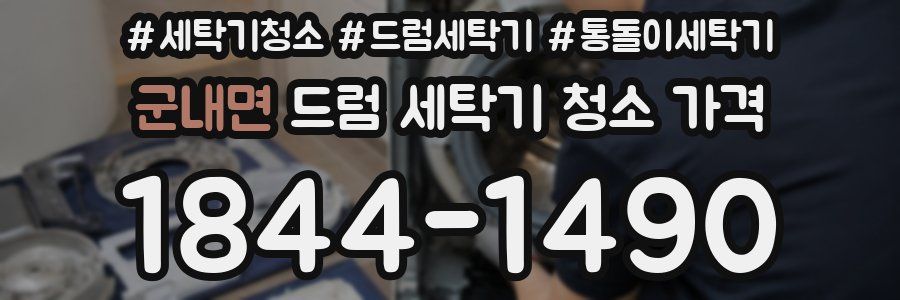 군내면 드럼 세탁기 청소 가격