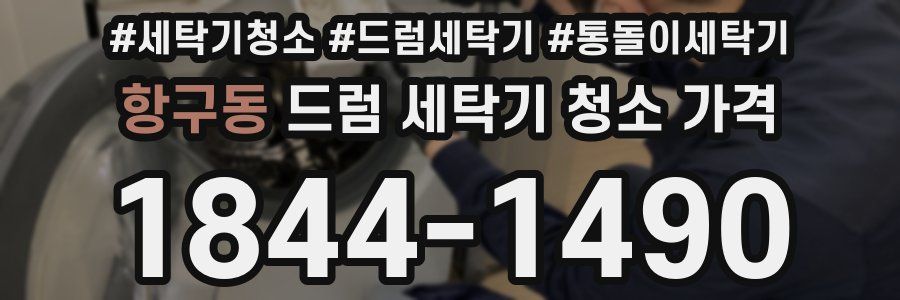 항구동 드럼 세탁기 청소 가격
