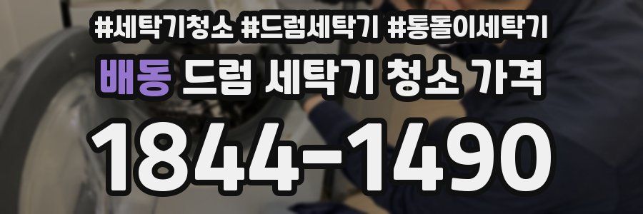 배동 드럼 세탁기 청소 가격