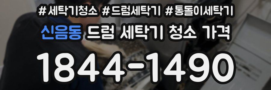 신음동 드럼 세탁기 청소 가격