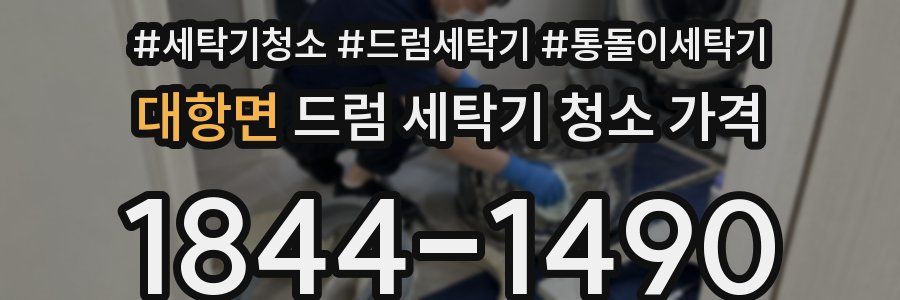 대항면 드럼 세탁기 청소 가격