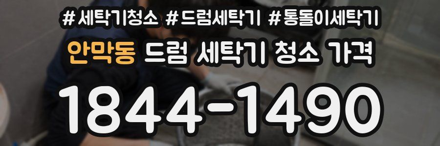 안막동 드럼 세탁기 청소 가격