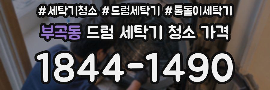 부곡동 드럼 세탁기 청소 가격