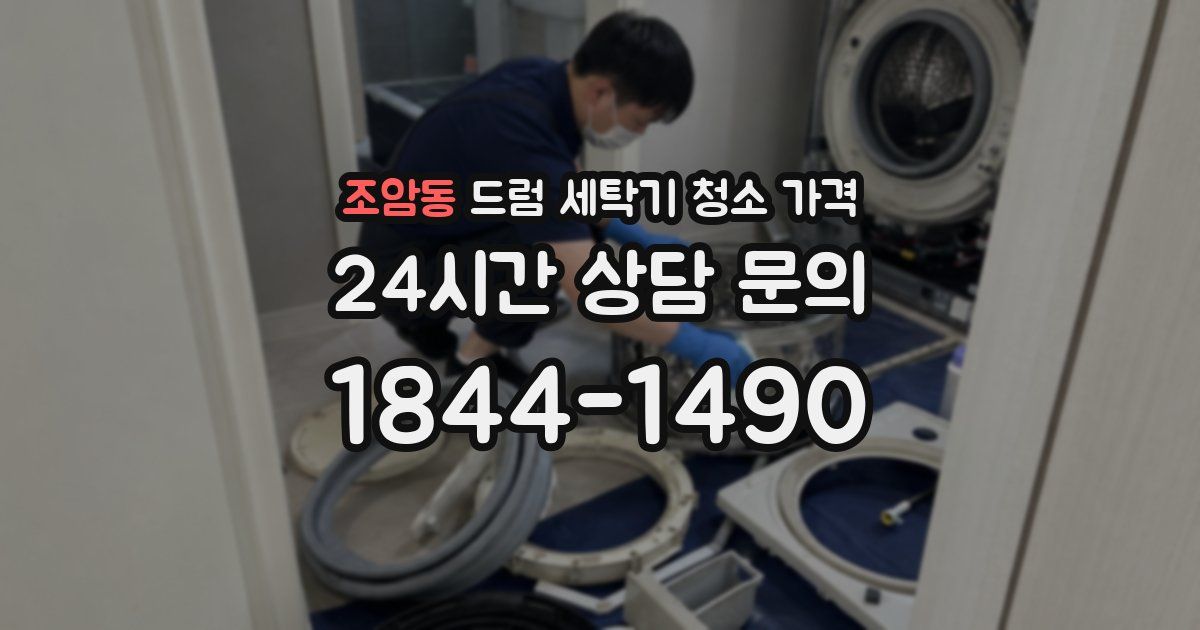 조암동 드럼 세탁기 청소 가격