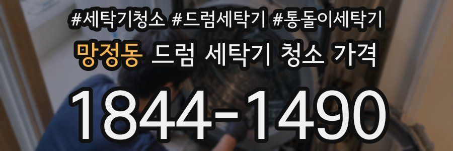 망정동 드럼 세탁기 청소 가격