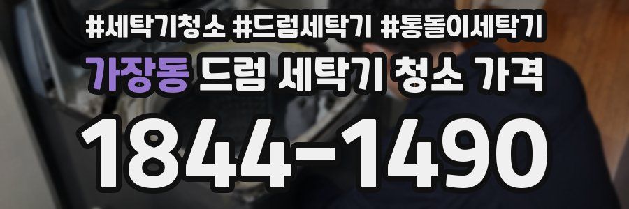 가장동 드럼 세탁기 청소 가격