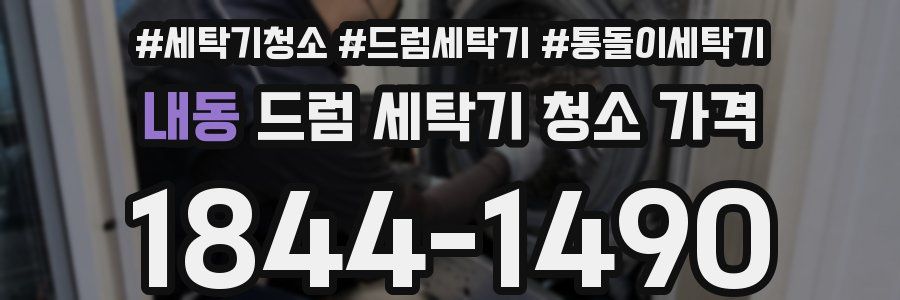 내동 드럼 세탁기 청소 가격