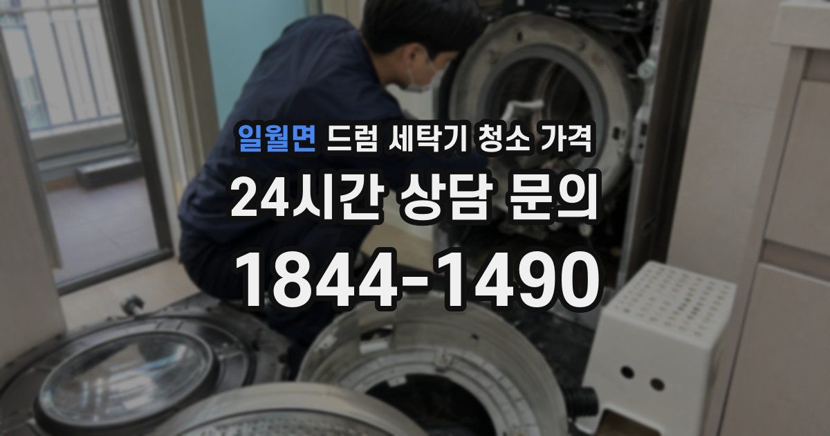일월면 드럼 세탁기 청소 가격