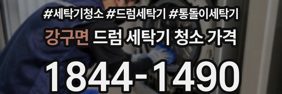 강구면 드럼 세탁기 청소 가격