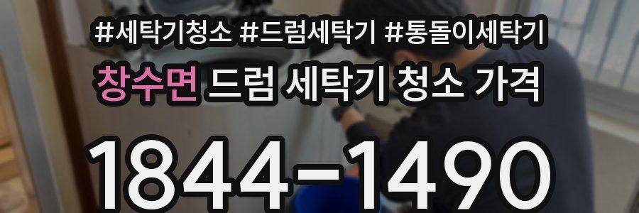 창수면 드럼 세탁기 청소 가격