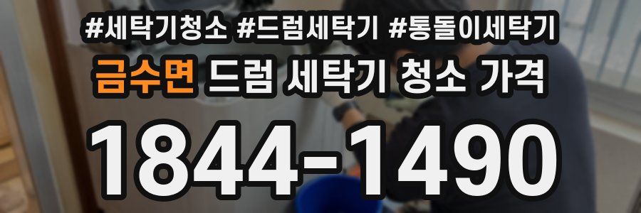 금수면 드럼 세탁기 청소 가격