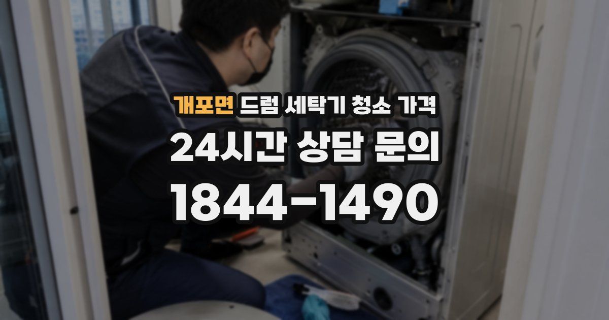개포면 드럼 세탁기 청소 가격