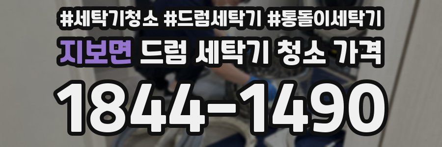 지보면 드럼 세탁기 청소 가격