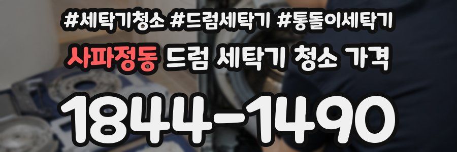 사파정동 드럼 세탁기 청소 가격