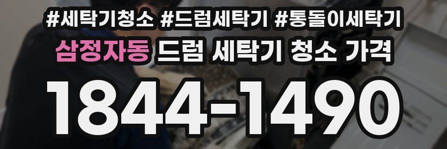 삼정자동 드럼 세탁기 청소 가격