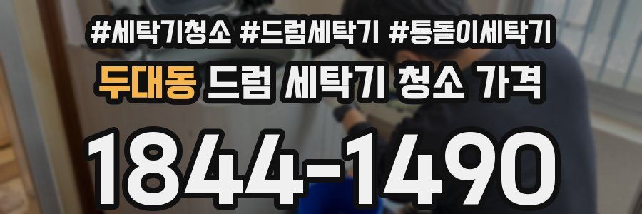 두대동 드럼 세탁기 청소 가격
