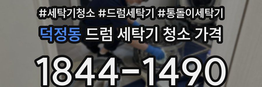 덕정동 드럼 세탁기 청소 가격