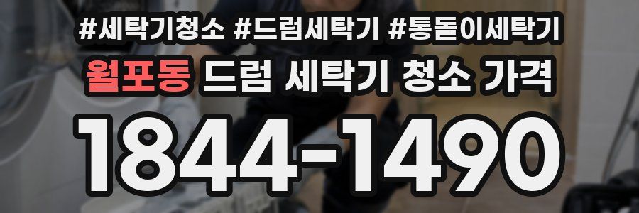월포동 드럼 세탁기 청소 가격