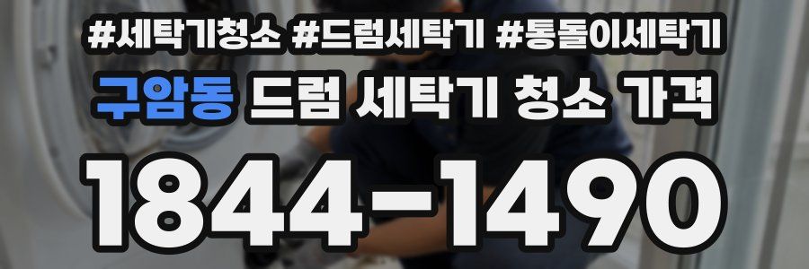 구암동 드럼 세탁기 청소 가격