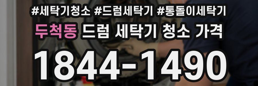 두척동 드럼 세탁기 청소 가격