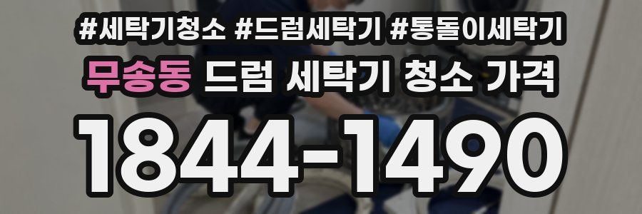 무송동 드럼 세탁기 청소 가격