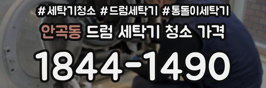 안곡동 드럼 세탁기 청소 가격