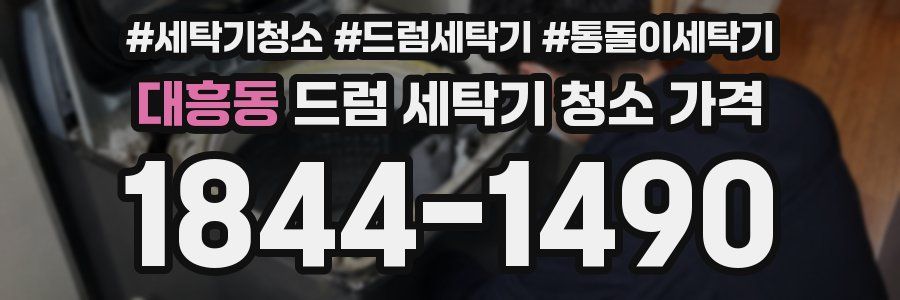 대흥동 드럼 세탁기 청소 가격