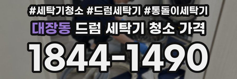 대장동 드럼 세탁기 청소 가격