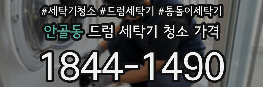 안골동 드럼 세탁기 청소 가격