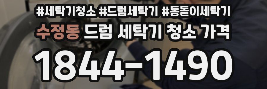 수정동 드럼 세탁기 청소 가격