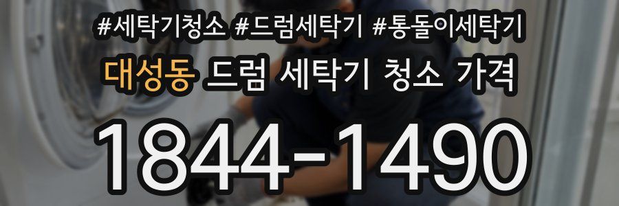 대성동 드럼 세탁기 청소 가격