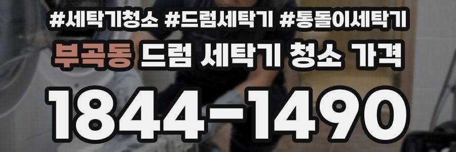 부곡동 드럼 세탁기 청소 가격