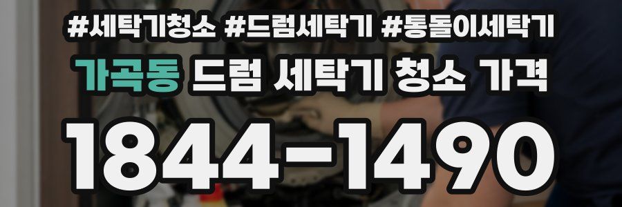 가곡동 드럼 세탁기 청소 가격