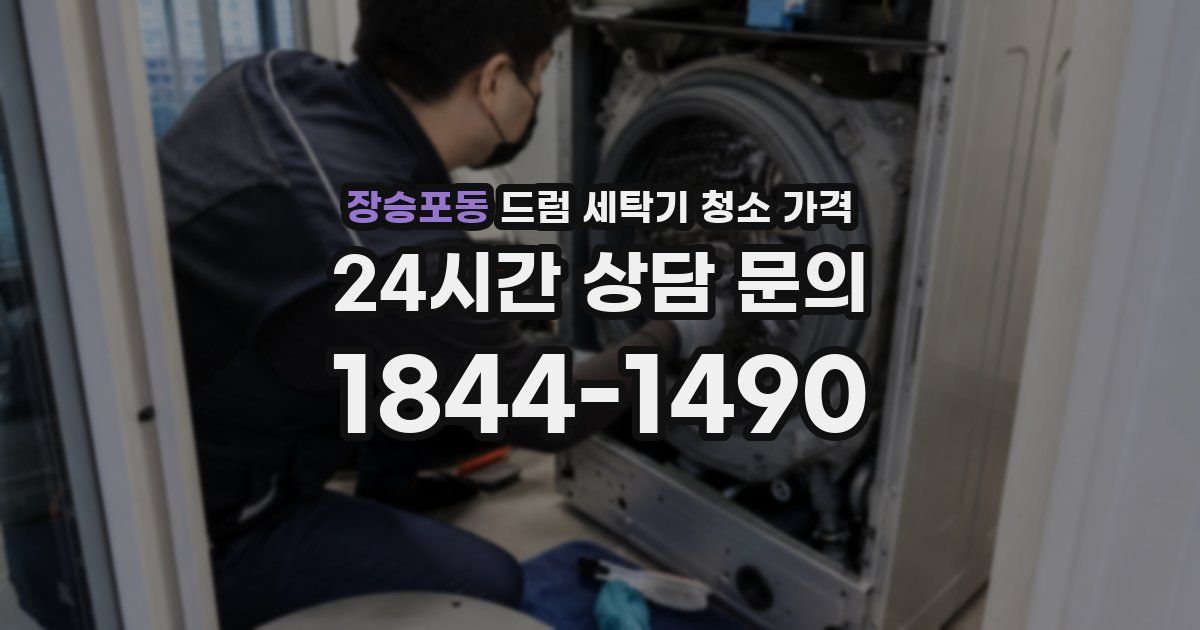 장승포동 드럼 세탁기 청소 가격
