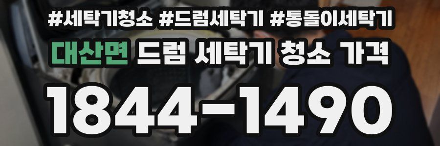 대산면 드럼 세탁기 청소 가격