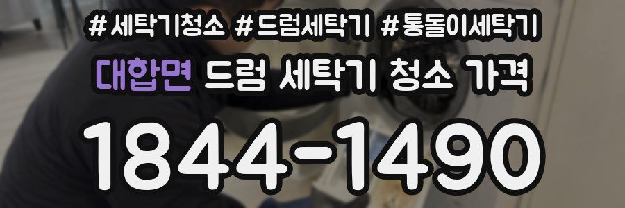 대합면 드럼 세탁기 청소 가격
