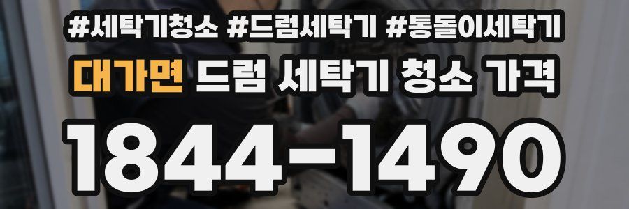 대가면 드럼 세탁기 청소 가격