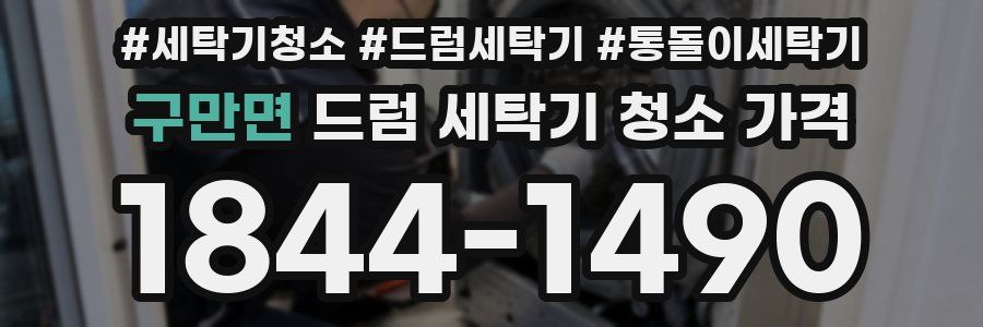 구만면 드럼 세탁기 청소 가격