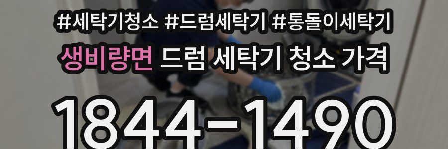 생비량면 드럼 세탁기 청소 가격