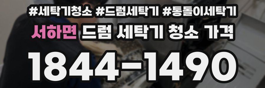 서하면 드럼 세탁기 청소 가격