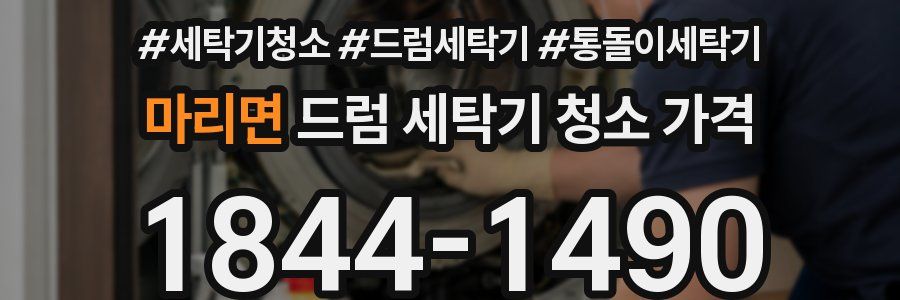 마리면 드럼 세탁기 청소 가격