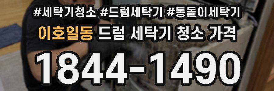 이호일동 드럼 세탁기 청소 가격