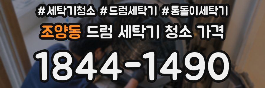 조양동 드럼 세탁기 청소 가격