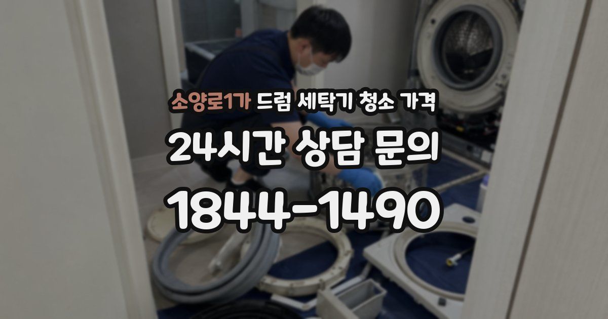 소양로1가 드럼 세탁기 청소 가격